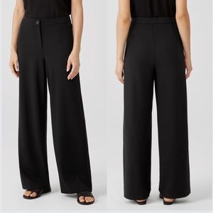NWT Eileen Fisher Flex Ponte Straight Pant Black Medium